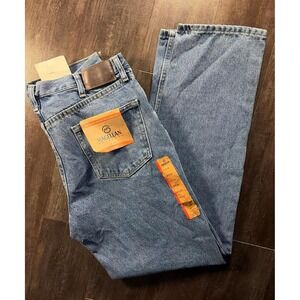 Magellan Outdoors Jeans Mens 36x34 Blue Medium Stone Classic Fit Straight Leg